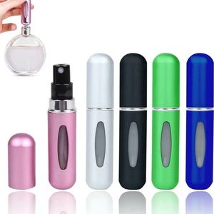 5PCS 5ml Travel Perfume Atomizer Refillable Mini Cologne Spray Bottle Empty New